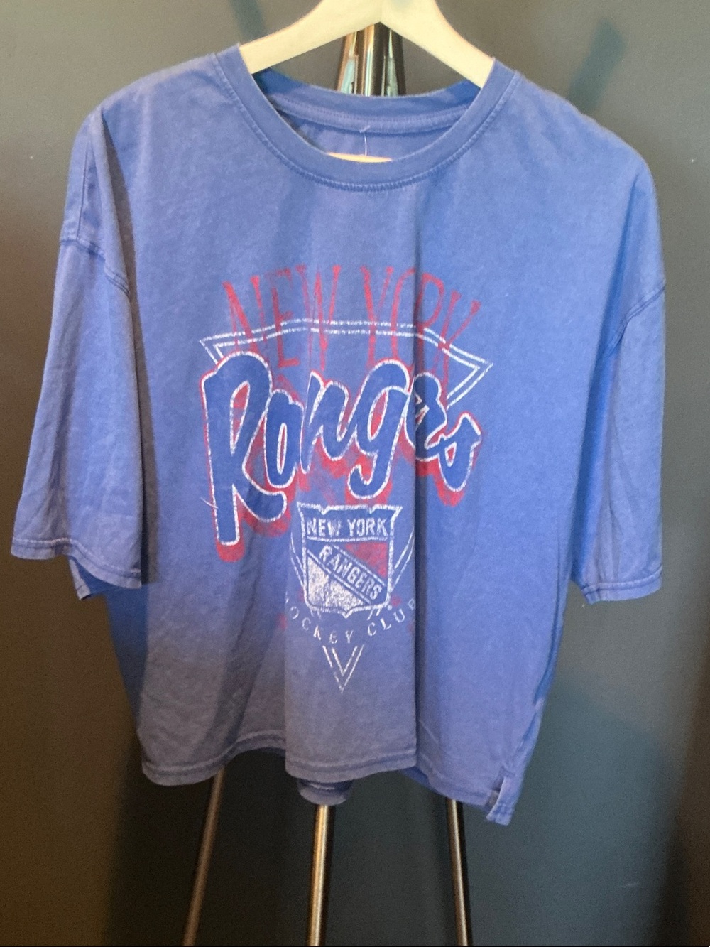 NHL New York Rangers Blue Short Sleeve Graphic Tee